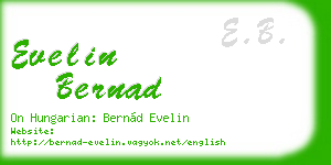 evelin bernad business card
