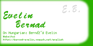 evelin bernad business card